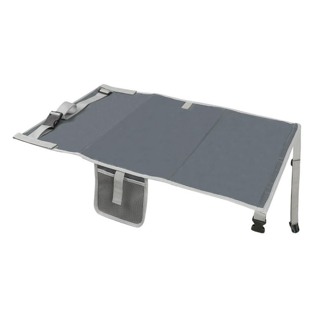 Refutero de aviones para niños, reposabrazos de las piernas, compacto para que los niños se acuesten en avión, extensor de asiento de avión, hamaca de Gris