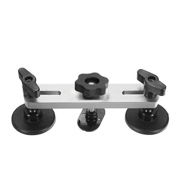 Kit d'Outils de Réparation de Carrosserie Auto Double Pôle Pont Extracteur de Dent Ensembles Sans Peinture Outil de Réparation de Dent avec 6 Pcs Languettes de Colle pour Extraction de Dent Automatique Dents Dérivations de Porte et Dommages de Grêle