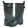 thumbnail image 2 of Shiny Crochet Lace Jelly Mid Calf Women rain Boot, 2 of 2