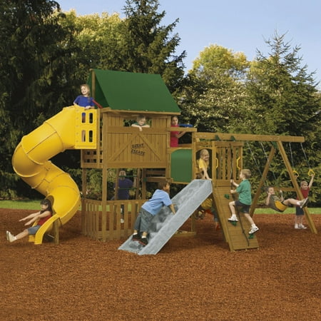Playstar Playsets Ready To Assemble Great Escape Gold Swing Set