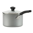 thumbnail image 3 of Farberware Cookstart Aluminum DiamondMax Nonstick Straining Saucepan, 3-Quart, Silver, 3 of 5