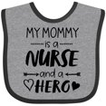 thumbnail image 3 of Inktastic My Mommy is a Nurse and a Hero Boys or Girls Baby Bib, 3 of 4