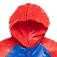 thumbnail image 3 of Marvel Spider-Man Big Boys Button Down Waterproof Rain Jacket Blue 10-12, 3 of 5
