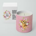 thumbnail image 2 of Carolines Treasures CK4128CDL Chihuahua 1 Soy Candle 10 oz Decorative Gift Scented Soy Candles for Home Pink Flowers 10, 2 of 2