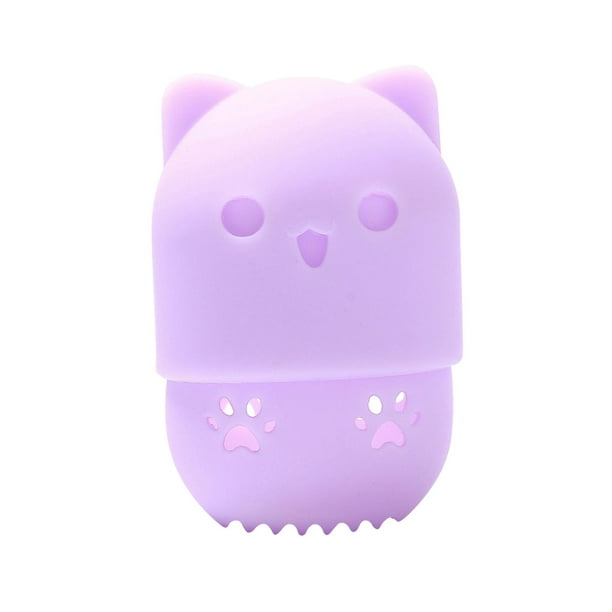 Lindo estuche de almacenamiento a prueba de polvo, desmontable, reutilizable, soporte, contenedor organizador Violeta