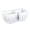 A, variant on Plastic Cake Box with Hinged Lid, Portable Bakery Packaging Container, Clear Takeout Box for Bread Cake Burger, 10 Pack