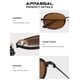 thumbnail image 3 of Gafas de Sol Retro Ovaladas Appassal para Mujeres y Hombres Y2k AP3681, 3 of 5