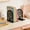 A, variant on Heavy Duty Metal Tree Bookends, 6.8 Inch Decorative L Shaped Book Ends, Non Scratch Support Stoppers, for Home Office Shelf Tabletop Desk File Organizing