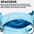 thumbnail image 3 of J World Unisex Pony Multi Compartment Waist Bag, Seafoam, 3 of 6