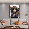 thumbnail image 2 of (11CTACC-2256__C__ 50x65) Hilo algodón ecológico bordado 11CT 3 hebras impresión 50*65cm otoño Sombrero Floral Mujer Kit serie personajes punto cruz, 2 of 9