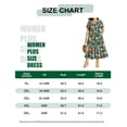 thumbnail image 7 of CASSIE LIZ Plus Size Womens Dresses 2X V Neck Floral Print Short Sleeve Green Maxi Dress Summer Spring Derss with Pocket Party Wedding Guest Dress 2XL 18W 20W, 7 of 7