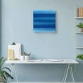 thumbnail image 6 of Canvas Print Wall Art Oil Paintings Modern Blue Gradient Linen Texture Picture Prints Artwork for Living Room Kitchen Bathroom Bedroom,Stretched and Framed Ready to Hang,Nature Color Theme, 6 of 9