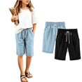 thumbnail image 4 of Kovlvoll 2pc Summer Shorts for Baby Boy Girl Elastic Waisted Drawstring Loose Casual Toddler Short Pants with Pockets, 4 of 4