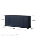 thumbnail image 6 of Wyndham Collection Wcv232380dcxsxxmxx Avery 80" Double Free Standing Vanity Cabinet Only -, 6 of 6