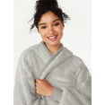 Joyspun Women’s Plush Hoodie Cardigan, Sizes XS to 3X