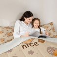thumbnail image 5 of Manfei Cute Capybara 7-Piece King Bedding,Lovely Heart Print King Bed in a Bag,Brown,Light Gray Reversible, 5 of 7