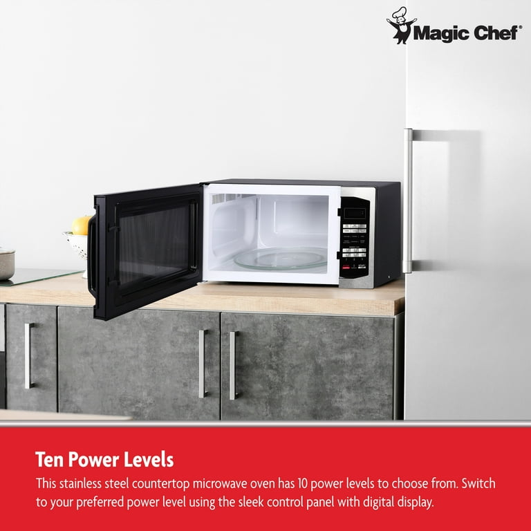 Magic Chef 1.6 Cu. ft. 1100 Wattage Digital Countertop Microwave
