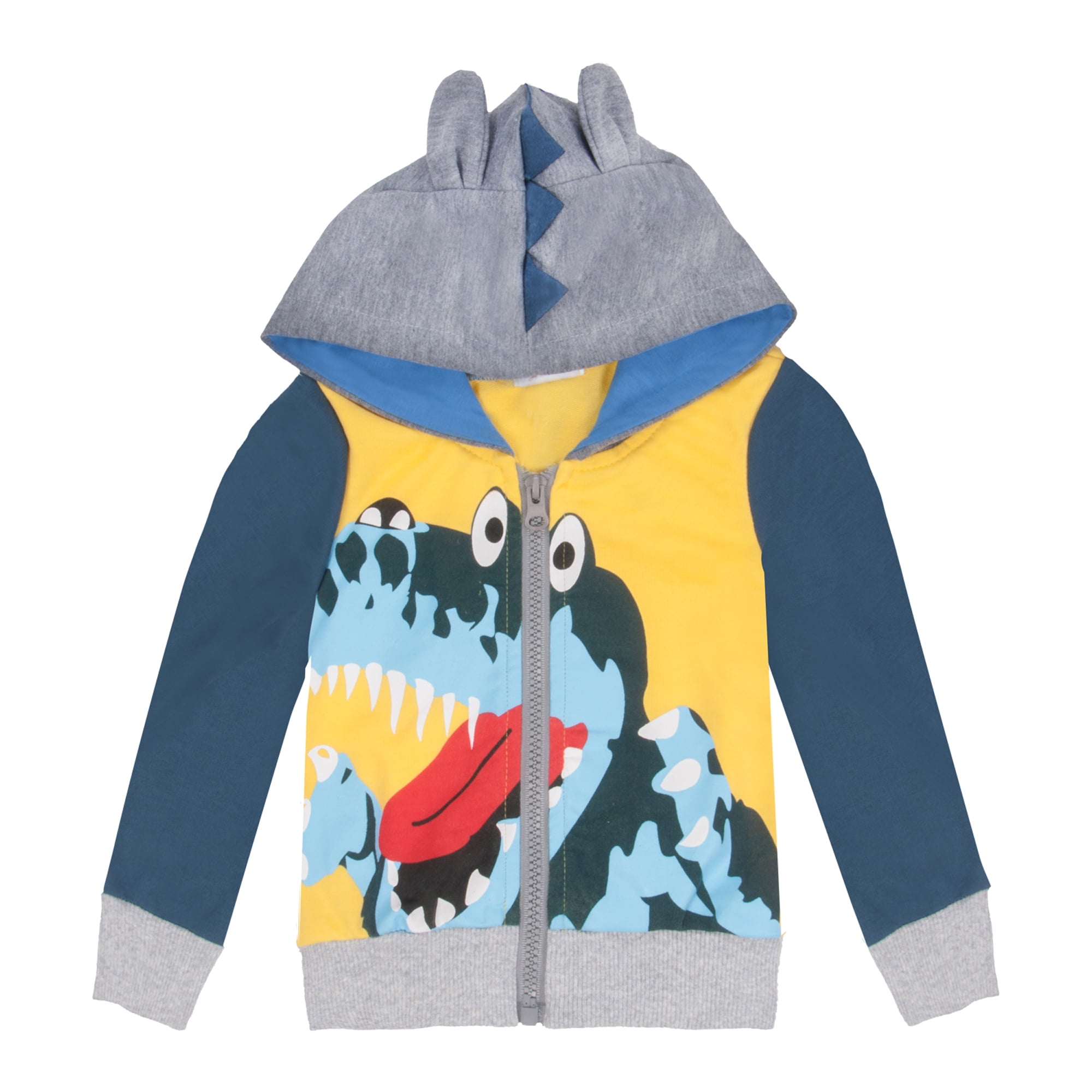 FANTANGPAI Baby Boy Girl Clothes Toddler Boy Dinosaur Hoodie Sweatshirt Hooded Jackets Full Zip 