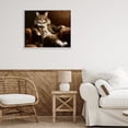 thumbnail image 2 of Stupell Industries Baron Whiskerton Cat White Framed Giclee Art design by Kelley Parker, 16 x 20, 2 of 8
