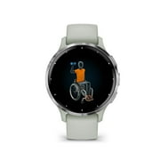 Garmin 010-02785-01 Venu 3S Health Fitness GPS Smartwatch Steel Bezel with Sage Gray Case 41mm Bundle with Deco Screen Protector, Tech Smart USA Fitness & Wellness Suite| Official Garmin USA Dealer