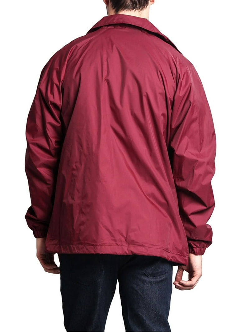 Men's Waterproof Windbreaker Jacket VOS - Burgundy - Large
