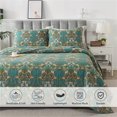 thumbnail image 2 of Lanpei Boho Floral Bedspread Set 2-Piece Twin, 100% Cotton Flower Quilt Coverlet Green Bedding Set Lightweight Farmhouse Quilted Bedspread (1 Coverlet+1 Pillow Sham), 2 of 7