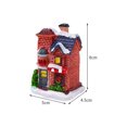 thumbnail image 4 of Lámpara decorativa navideña de resina, casita navideña ligera, casa de nieve, muestra un regalo LED de Navidad, 4 of 4