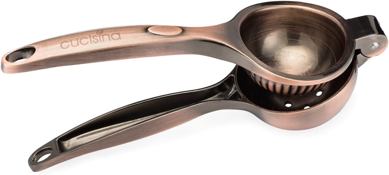 Cucisina Lemon Squeezer/Lime Juicer/Citrus Press, Stainless Steel (Antique Copper)
