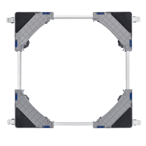 Universal Mobile Base Stand for Mini Fridge, Washer & Dryer - 400 lbs Capacity, 4 Locking Swivel Wheels & Adjustable Feet, Heavy Duty Pedestal