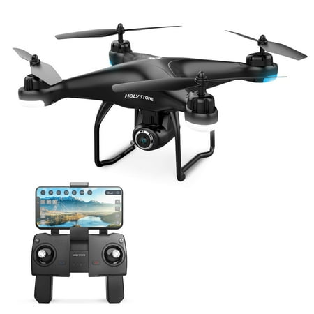 Holy Stone HS120D FPV Drone with Camera for Adults 1080p HD Live Video and GPS Return Home, RC Quadcotper Helicopter for Kids Beginners 18 Min Flight Time Long Range with Follow Me Selfie (Best Bang For Your Buck Drone)