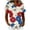 ZB-Red-Tops, variant on Women's Patriotic Button Down Tees Star Tassel Print Crewneck Tops Independence Day Casual Tunics Black M