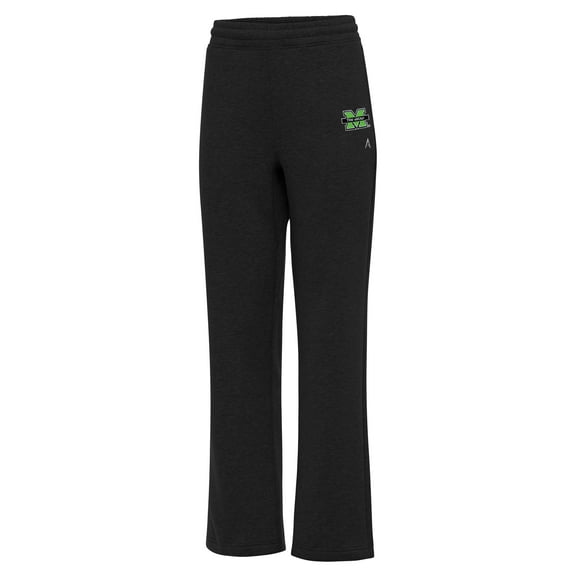 Women's Antigua  Black Marshall Thundering Herd Victory Sweatpants