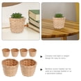 thumbnail image 3 of Cesta de almacenamiento tejido de 6 piezas Cesta de bambú de bambú Sundries Cesta de canasta Contenedor de flores, 3 of 5