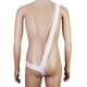 thumbnail image 3 of Hombres Sexy \ 's Ropa Interior De La Camisa De Dormir Diagonal Peluche Breve Traje Bikini Blanco, 3 of 6