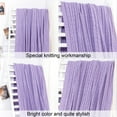 thumbnail image 2 of Organictune Cotton Cable Knitted Throw Blanket, Lightweight and Breathable Soft Blanket for Sofa and Bed, 51" x 67", Purple, 2 of 5