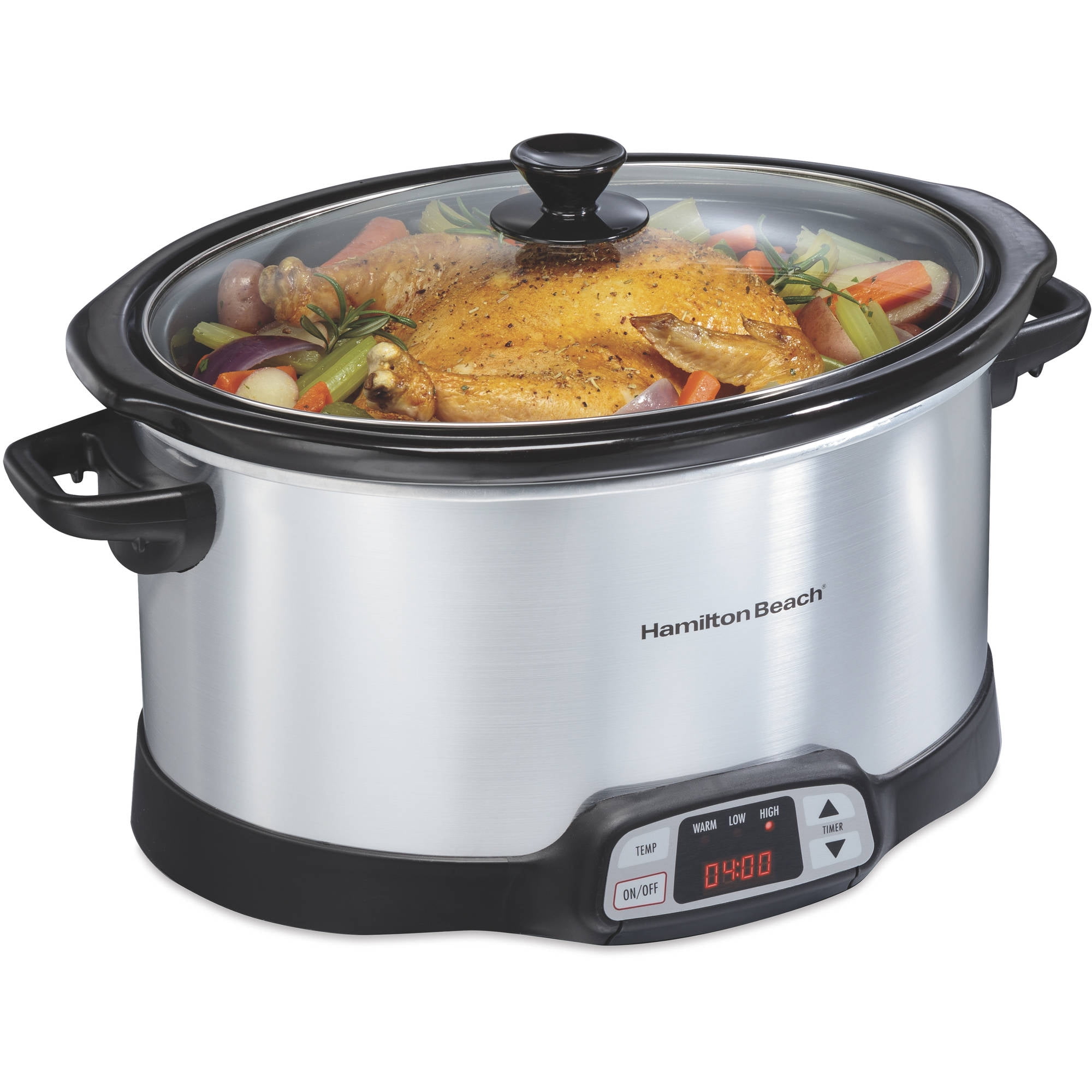 8 Qt 12 In  Multi Use Programmable Pressure Slow Cooker Timer LED LCD Display US 