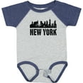 thumbnail image 3 of Inktastic New York Skyline Grunge Boys or Girls Baby Bodysuit, 3 of 5