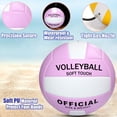 thumbnail image 3 of Voleibol Magicorange, talla 5, piel sintética, suave al tacto, 3 of 7