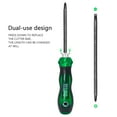 thumbnail image 4 of Yalin 3-Piece Ratchet Telescopic Screwdriver,Double-Head Magnetic Ratcheting Screw Driver,Adjustable Rod Length,The Tip of the Rod are Slotted and Phillips,Industrial Strength,Easy to Load (Green), 4 of 6