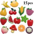 thumbnail image 2 of 15 Pcs Aimant de Réfrigérateur Mignon Fruits & Légumes Aimant de Réfrigérateur Planche Aimant, 2 of 7