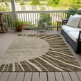 thumbnail image 6 of Addison Rugs Chantille Indoor/Outdoor Transitional Abstract Brown Washable Rectangle Rug, 2'6" x 3'10", 6 of 6