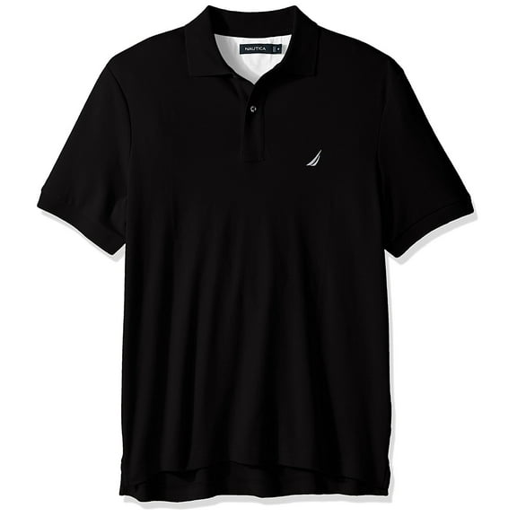 Nautica Men's Solid Deck Interlock Polo Shirt