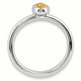 thumbnail image 2 of Bague Ovale en Argent Sterling Stackable Expressions Citrine Taille 10, 2 of 3