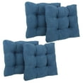 thumbnail image 1 of 19-inch Squared Microsuede Tufted Dining Chair Cushion (Set of Four), 1 of 3