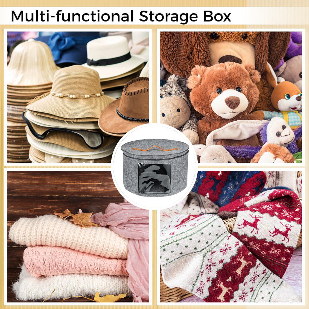 keilend Hat Storage Box 17*9.9, Hat Box Foldable, Hat Organizers with Two  Side Handle, Hat Bag with Dust-proof Lid for Travel, Home Use, Toy,  Clothes, Pink : : DIY & Tools