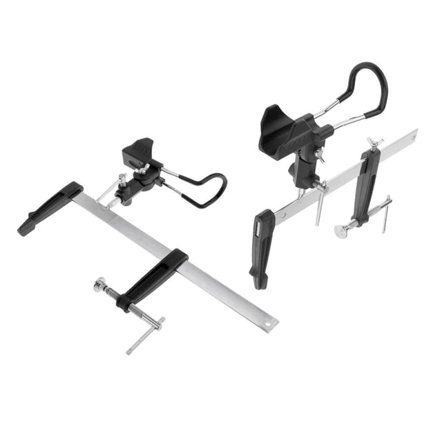 2 uds., Soporte para caña de de metal, soporte para poste, soporte para caña ajustable Sharpla Soporte de caña de pescar ajustable