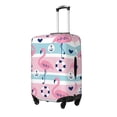 thumbnail image 2 of Bingfone Pink Striped Flamingo Luggage Cover Washable Suitcase Cover Protector Anti-Scratch Suitcase Cover Fits 18-32 Inch Luggage (without luggage), 2 of 9