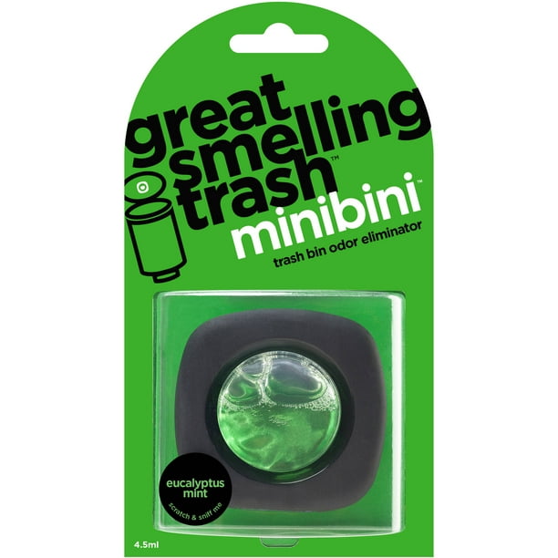 Great Smelling Trash Minibini Eucalyptus Mint Trash Bin Odor Eliminator