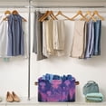 thumbnail image 5 of Yayeee Canvas Storage Basket with Handles for Shelves Fabric Bins Closet Organizer, Neon Jellyfish, 5 of 8