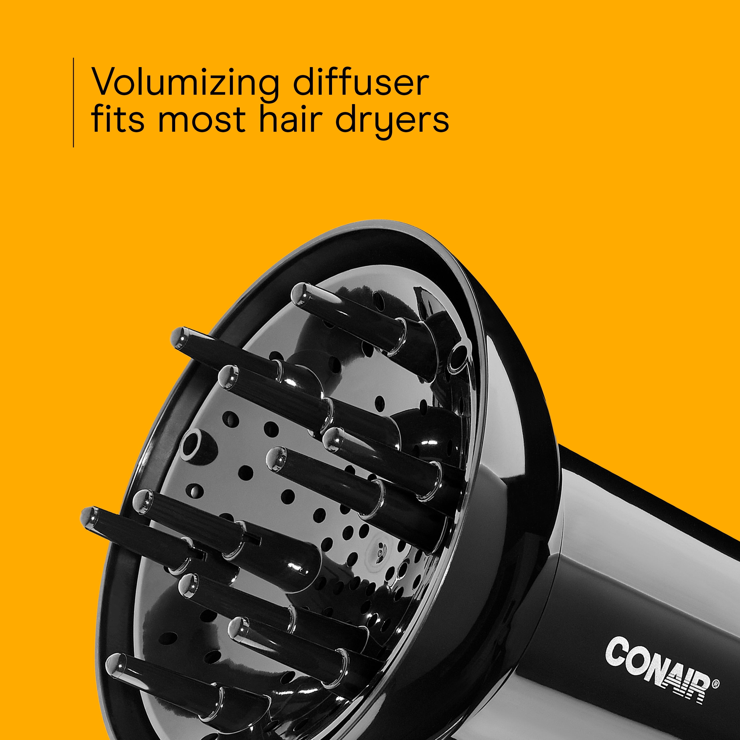Conair Universal Volumizing Diffuser Attachment for Hair Dryer, For 1.75" to 2.3" Nozzles